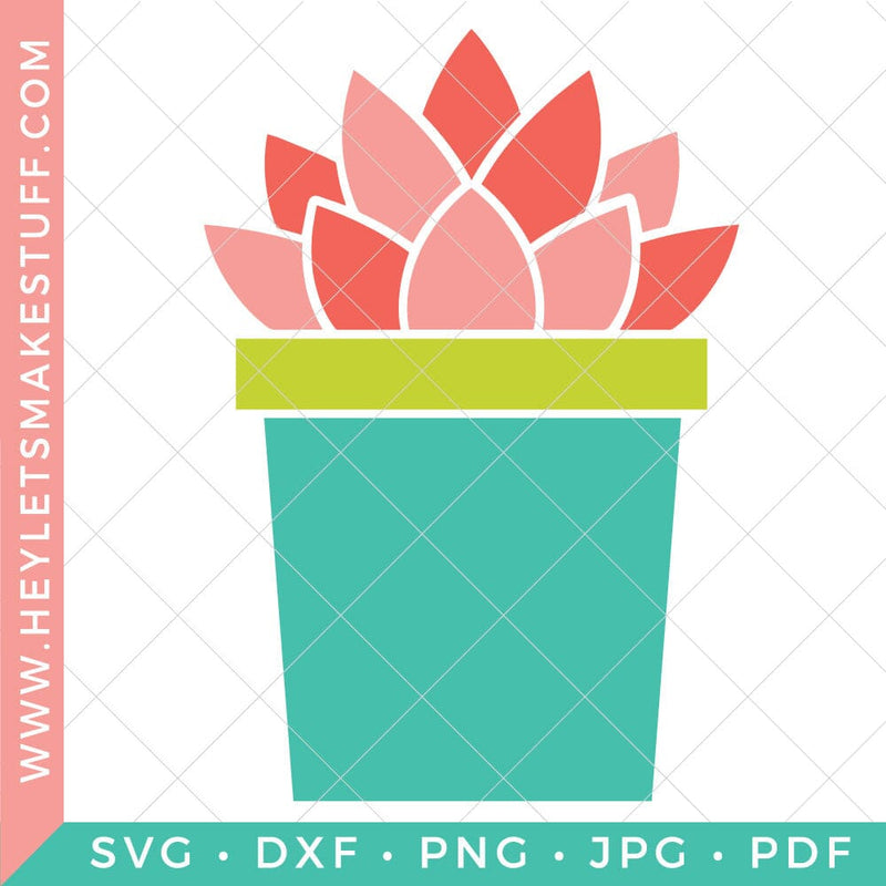Succulent #3 SVG Hey Let's Make Stuff 