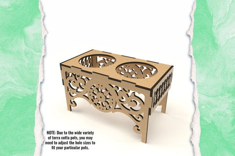 Succulent Plant Stand SVG Laser cut files SVG Angel on Empire 