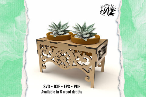 Succulent Plant Stand SVG Laser cut files SVG Angel on Empire 