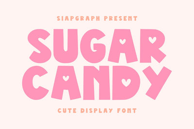 Sugar Candy - Bold Quirky Font Font Masyafi Studio 