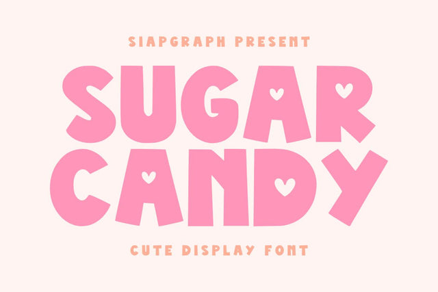 Sugar Candy - Bold Quirky Font Font Masyafi Studio 