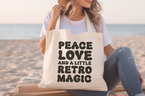 Sugar Daze Retro Font - Groovy Font, Modern Font Font Mastilo Designs 