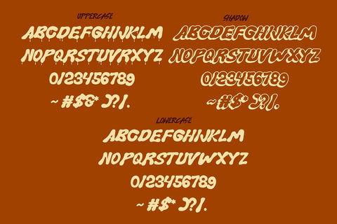 Sugar Drip - Dripping Layered Display Font Font Mozzatype 