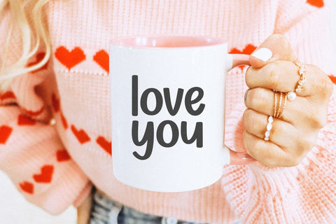 Sugar Hearts - Cute Handwritten Font Font KA Designs 