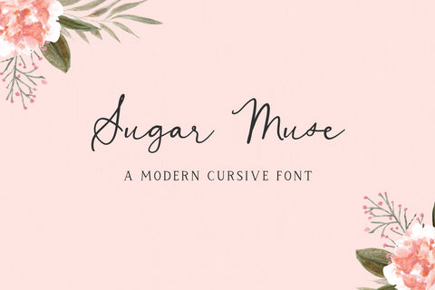 Sugar Muse Script Font Beck McCormick 