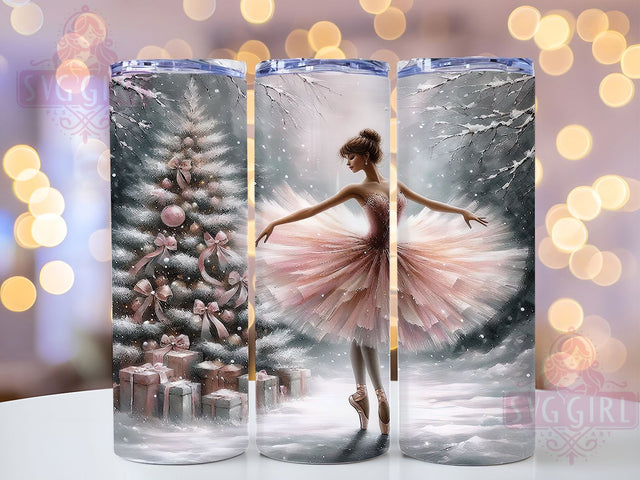 Sugar Plum Fairy Christmas Tumbler, Nutcracker Ballet Design, Magical Holiday Art, Elegant Fairy Graphic, Festive Christmas Pattern, 20oz Tumbler, Sublimation Design Sublimation SvggirlplusArt 