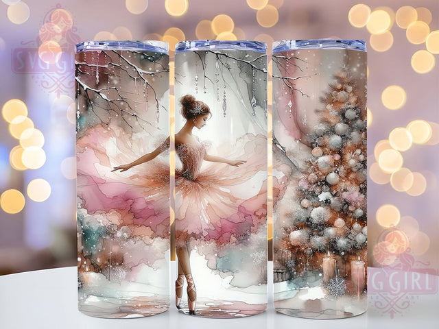Sugar Plum Fairy Christmas Tumbler, Nutcracker Ballet Design, Magical Holiday Art, Elegant Fairy Graphic, Festive Christmas Pattern, 20oz Tumbler, Sublimation Design Sublimation SvggirlplusArt 