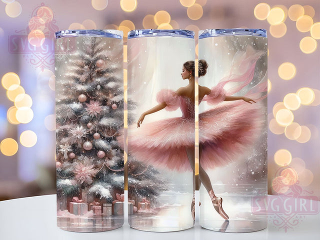 Sugar Plum Fairy Christmas Tumbler, Nutcracker Ballet Design, Magical Holiday Art, Elegant Fairy Graphic, Festive Christmas Pattern, 20oz Tumbler, Sublimation Design Sublimation SvggirlplusArt 