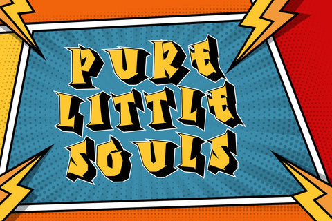 Sugar Pop - 3D layered Comic Display Font Font Mozzatype 