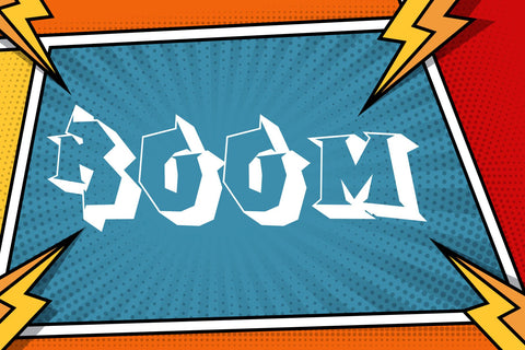 Sugar Pop - 3D layered Comic Display Font Font Mozzatype 