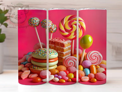 Sugar Rush Candy Dessert Tumbler, Candy Lover Gift, Dessert Pattern Cup, Sugar Rush Design, Confectionery Art, Bakery Theme Gift, Sweets Pattern Wrap Sublimation Lara' s Designs 