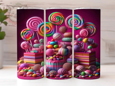 Sugar Rush Candy Dessert Tumbler, Candy Lover Gift, Dessert Pattern Cup, Sugar Rush Design, Confectionery Art, Bakery Theme Gift, Sweets Pattern Wrap Sublimation Lara' s Designs 