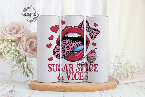 Sugar Spice & Vice Tumbler Wrap Sublimation sassyprint 