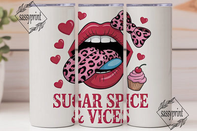 Sugar Spice & Vice Tumbler Wrap Sublimation sassyprint 