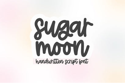 SugarMoon - Cute Script Font Font KA Designs 