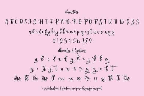 Sugarstar Modern Calligraphy Script Font Beck McCormick 