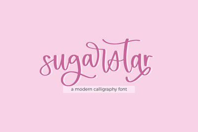 Sugarstar Modern Calligraphy Script Font Beck McCormick 