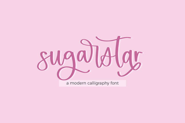 Sugarstar Modern Calligraphy Script Font Beck McCormick 