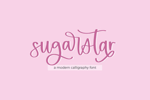 Sugarstar Modern Calligraphy Script Font Beck McCormick 