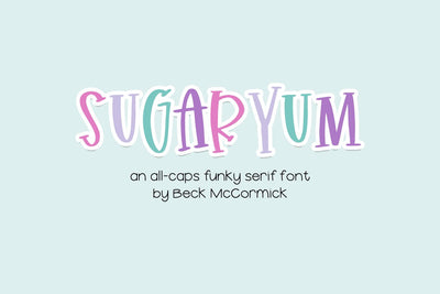 Sugaryum Handlettered Serif Font Font Beck McCormick 