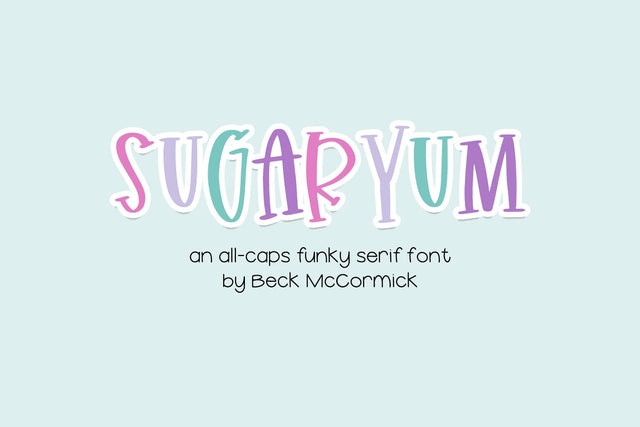 Sugaryum Handlettered Serif Font Font Beck McCormick 