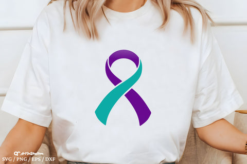 Suicide Awareness Ribbons Svg, Feather Suicide Prevention Awareness Svg SVG Artinrhythm shop 