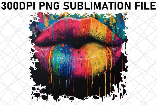 Sultry Lips Sublimation Artwork - Sensuous Beauty Design Sublimation afrosvg 