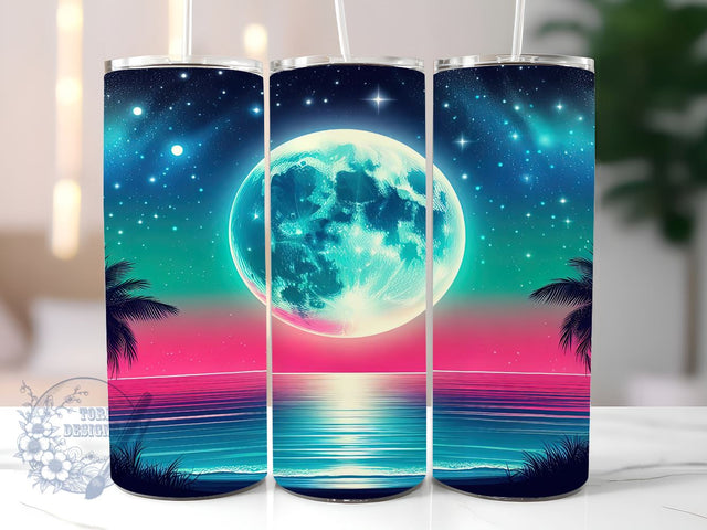 Summer 20oz Skinny Tumbler, Beach Tumbler Png, Straight & Tapered Tumbler Wrap, Instant Digital Download Sublimation ToriDesigns 