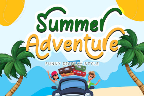 Summer Adventure Font Prasetya Letter 