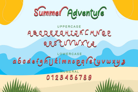 Summer Adventure Font Prasetya Letter 