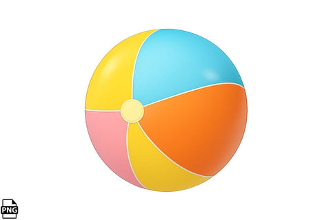 Summer Beach Ball PNG Clipart Bundle Printable File Sublimation Creativedesigntee 