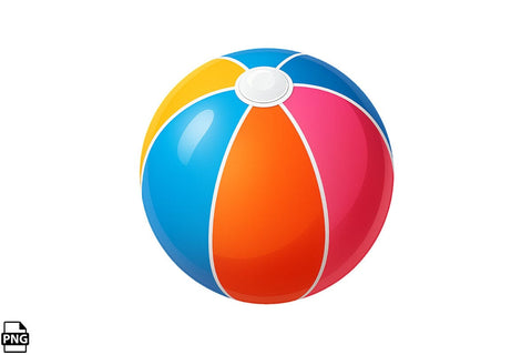 Summer Beach Ball PNG Clipart Bundle Printable File Sublimation Creativedesigntee 