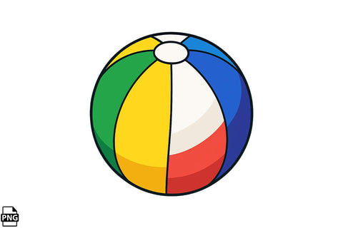 Summer Beach Ball PNG Clipart Bundle Printable File Sublimation Creativedesigntee 