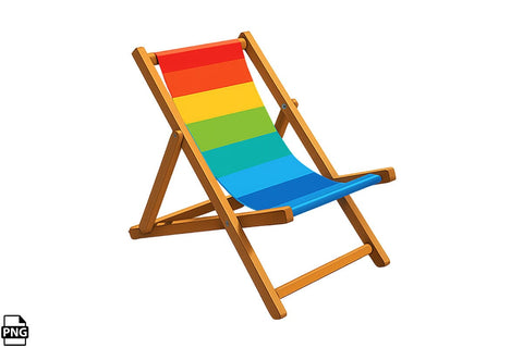 Summer Beach Chair PNG Clipart Bundle Printable File Sublimation Creativedesigntee 