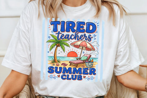 Summer Beach Chair Teacher PNG Sublimation designartist 