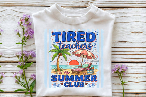 Summer Beach Chair Teacher PNG Sublimation designartist 