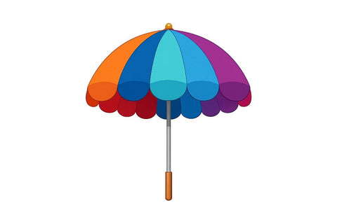 Summer Beach Umbrella PNG Clipart Bundle Printable File Sublimation Creativedesigntee 