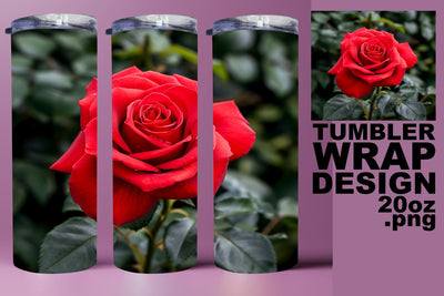 Summer Blossom Bliss Tumbler Design - Realistic Sublimation afrosvg 