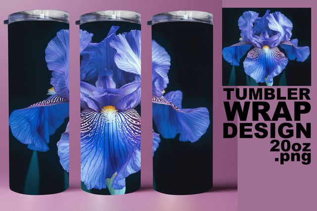 Summer Blossom Delight Tumbler Wrap - Realistic Sublimation afrosvg 