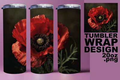 Summer Blossom Dream Tumbler Design - Realistic Sublimation afrosvg 