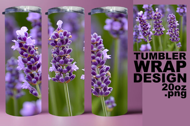 Summer Blossom Wonderland Tumbler Design - Realistic Sublimation afrosvg 