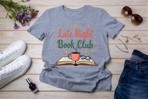 Summer Bookish Hand-Drawn PNG Bundle | Book Lover Sublimation Designs, Reading Club Shirt PNG, Books and Coffee Graphic Collection Sublimation FloridPrintables 