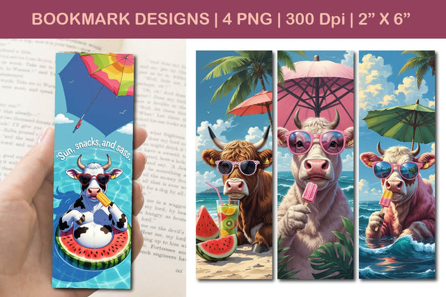 Summer bookmark design, beach bookmark design SVG Paper Switch 