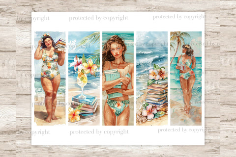 Summer Bookmarks | Bookworm Gift SVG GlamArtZhanna 