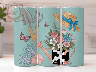 Summer Botanical Garden Tumbler, Summer Garden Tumbler, Stylish 20oz Wrap, Sublimation Design, Trendy Gift Idea, Rustic Gardening Wrap, Botanical Garden Tumbler Sublimation Lara' s Designs 
