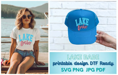 Summer Brights Lake Babe SVG So Fontsy Design Shop 