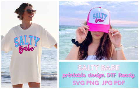 Summer Brights Salty Babe SVG So Fontsy Design Shop 