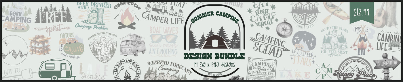 Summer Camping Design Bundle [94%off Reg.$255]
