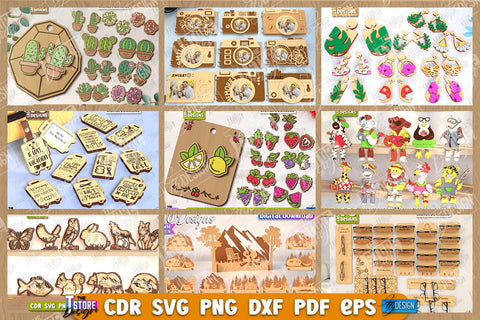 Summer & Camping Mega Bundle Laser Cut | Summer Welcome Signs | Camping Keychain | Summer Quotes SVG | Camping Signs | Surf | Summer Earrings SVG SVG The T Store Design 