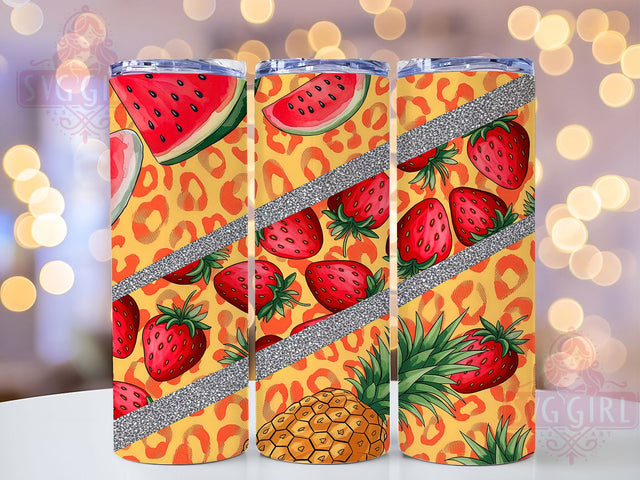 Summer Citrus & Tropical Fruit Tumbler, 20Oz Sublimation Wrap, Tumbler Sublimation Design, Fruit Drinkware Wrap, Summer Drinkware Design, Citrus Tumbler Sublimation, Tropical Fruit Cup Wrap Sublimation SvggirlplusArt 